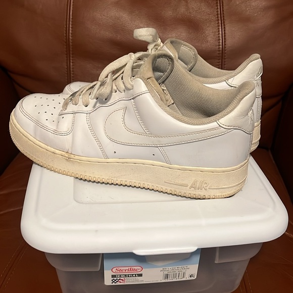 White Air Force ones size 10 1/2 - Picture 3 of 3